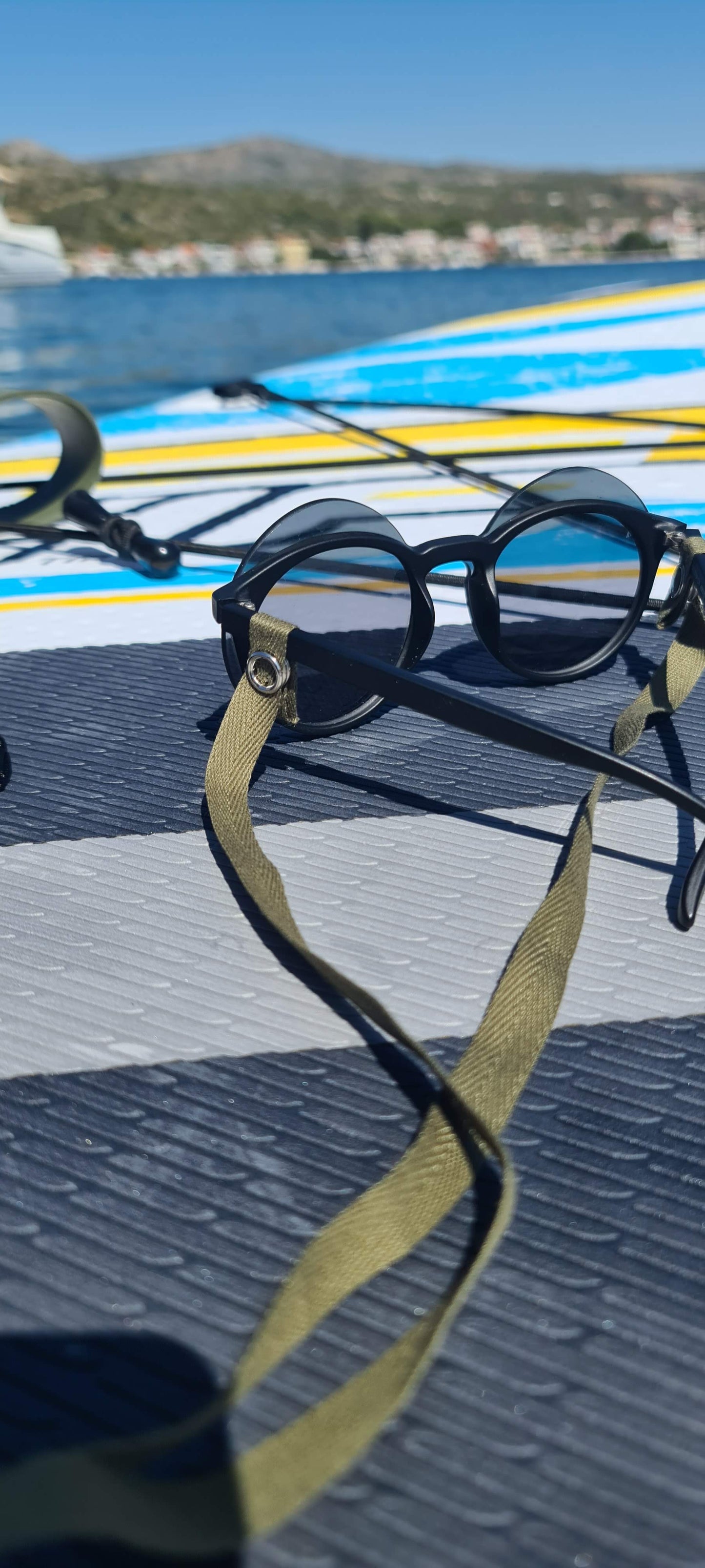 Green sunglasses strap