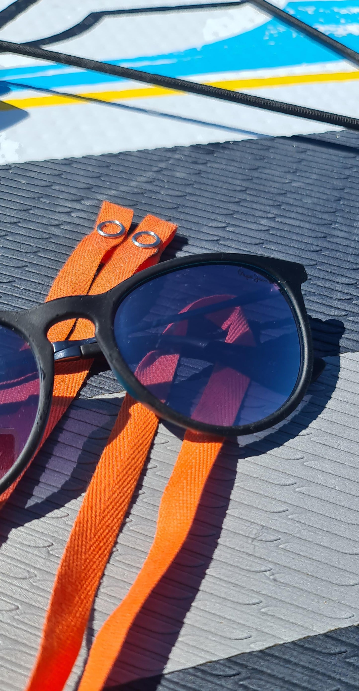 Orange sunglasses strap