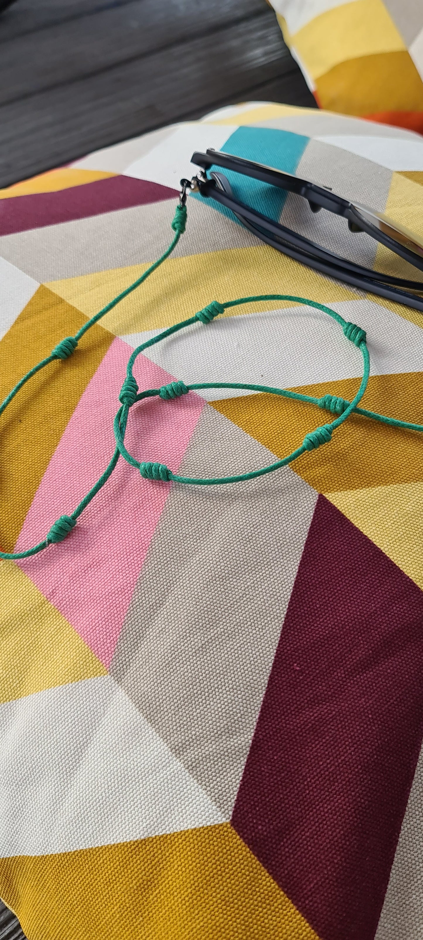Green 2-in-1 Eyewear & Earbuds cord