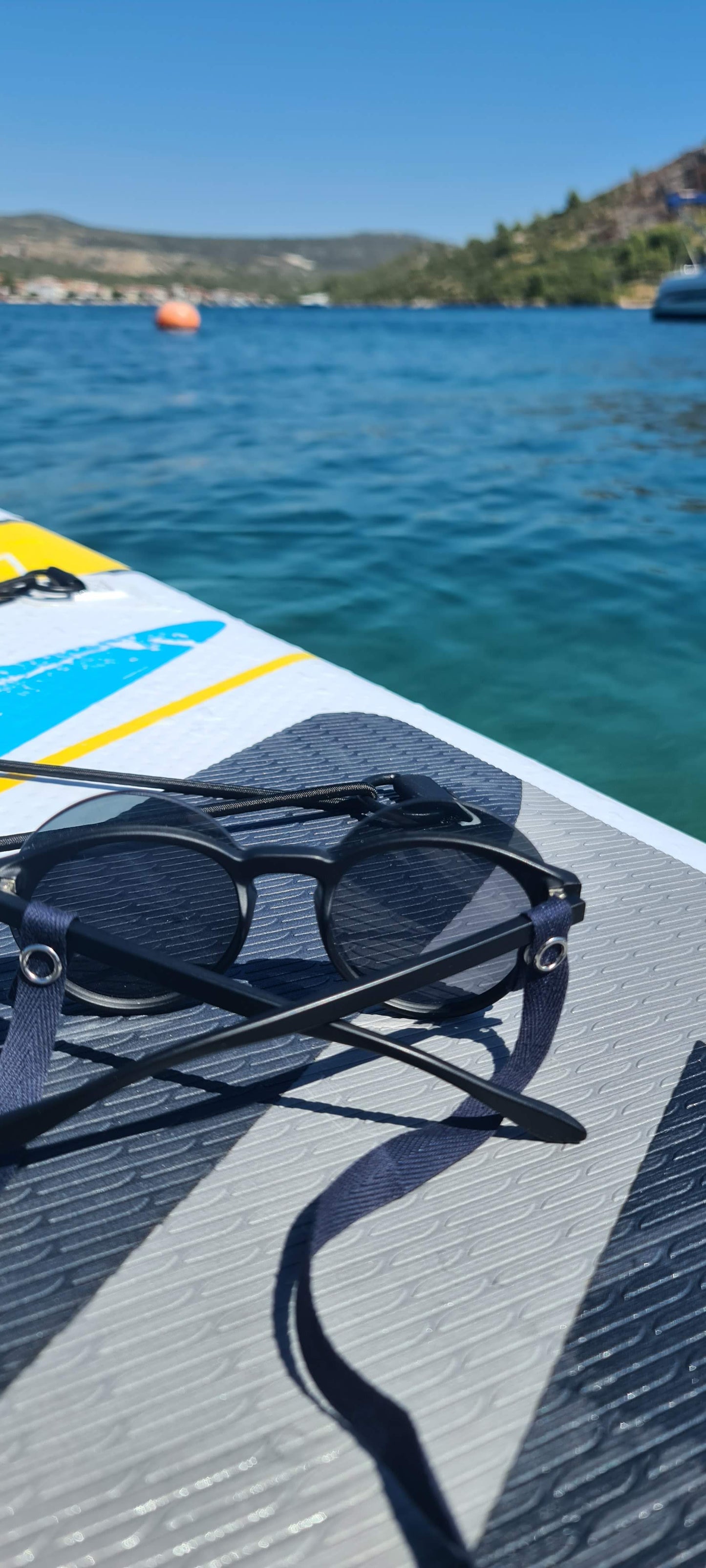 Navy blue sunglasses strap