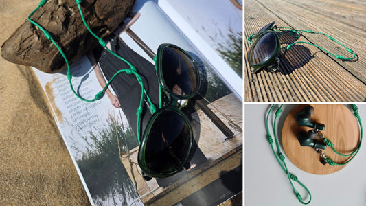 Green 2-in-1 Eyewear & Earbuds cord