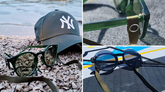 Green sunglasses strap